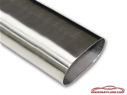 American Made 304 Stainless Oval Exhaust Straight Tubing